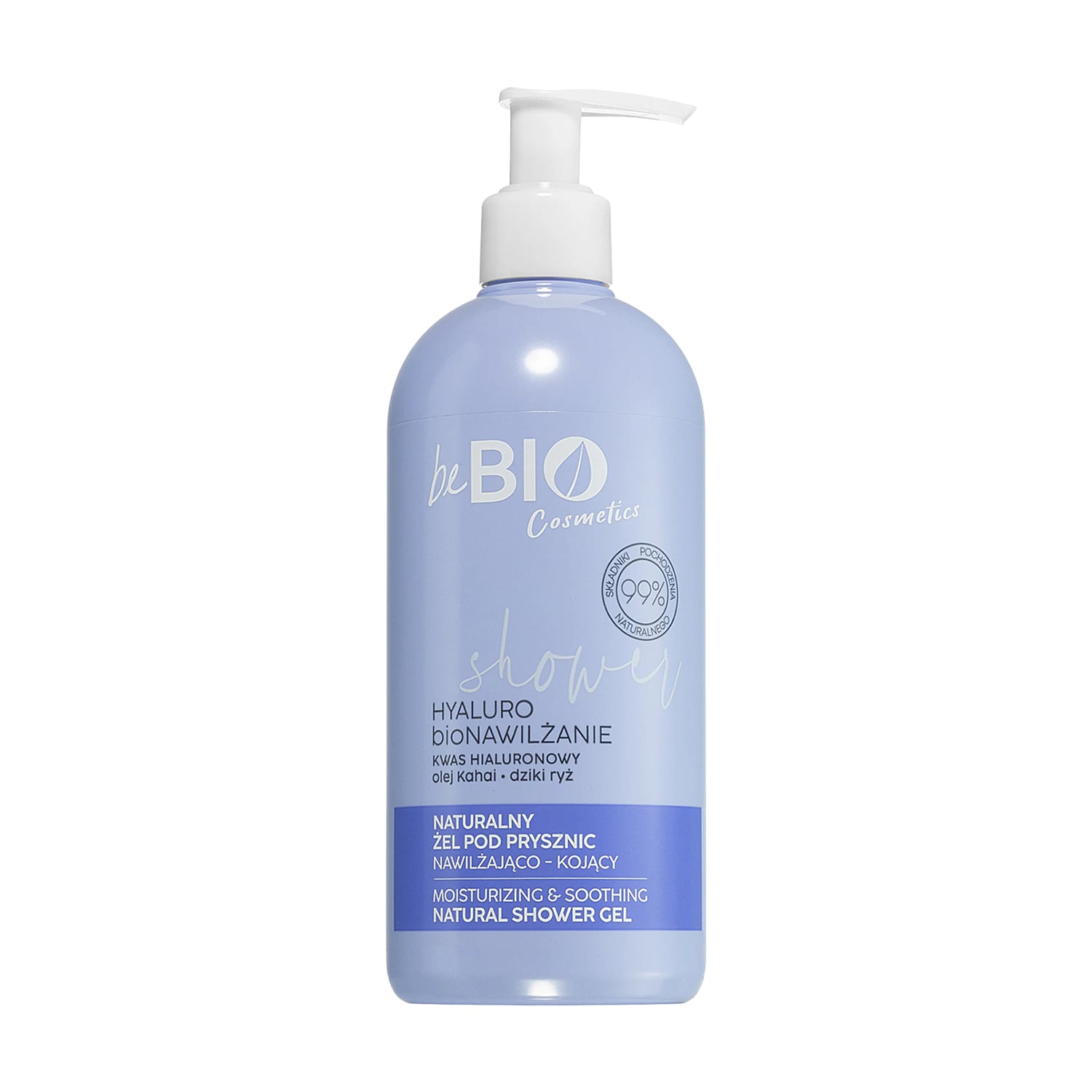Зволожувальний заспокійливий гель для душу beBIO Moisturizing &amp; Soothing Natural Shower Gel, 350 мл